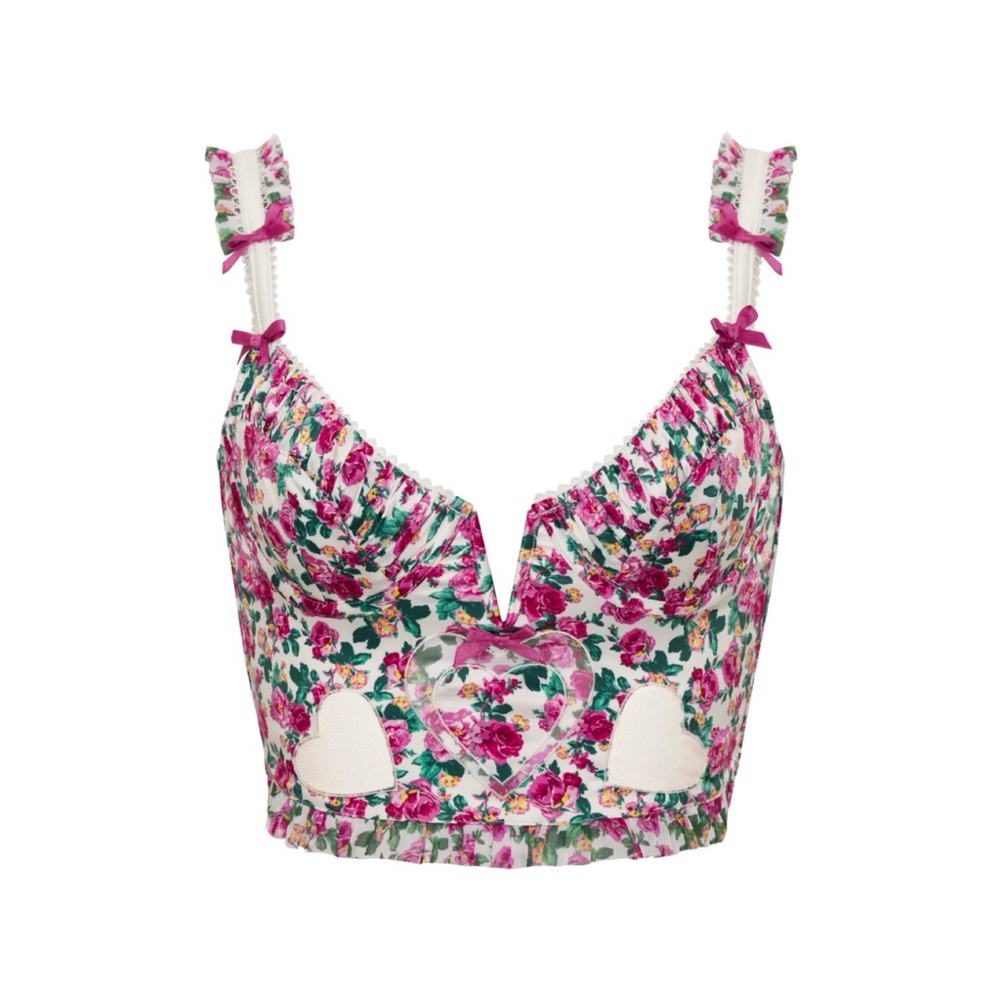 FOR LOVE & LEMONS ‘Heart Bloom’ Bustier Top